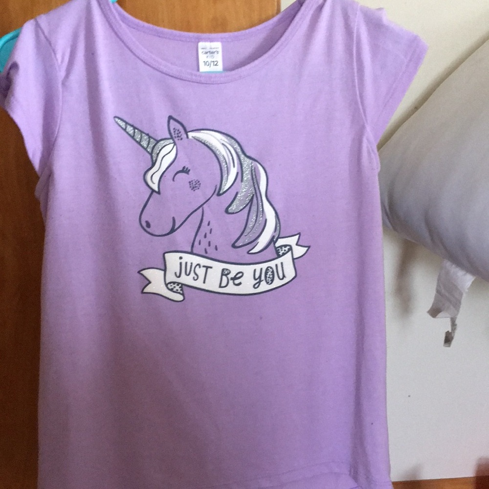 A light purple shirt